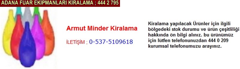 Adana armut minder kiralama firması iletişim ; 0 505 394 29 32