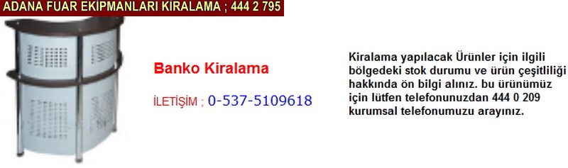 Adana banko kiralama firması iletişim ; 0 505 394 29 32