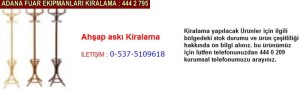 Adana ahşap askılık kiralama firması iletişim ; 0 505 394 29 32