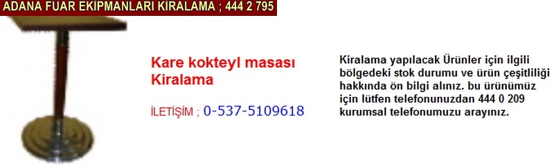 Adana kare kokteyl masası kiralama firması iletişim ; 0 505 394 29 32