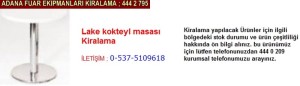 Adana lake kokteyl masası kiralama firması iletişim ; 0 505 394 29 32